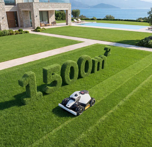 Acoperire eficientă pentru peluze de până la 1.500 m²