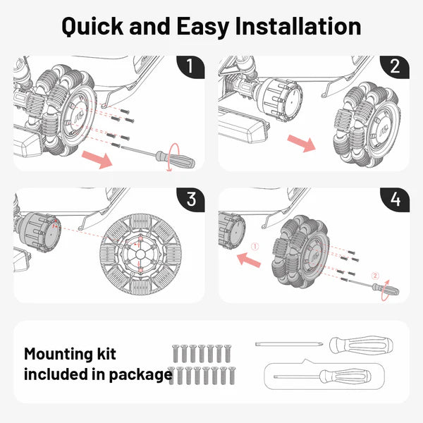 Kit roti Omni (omni-wheels)