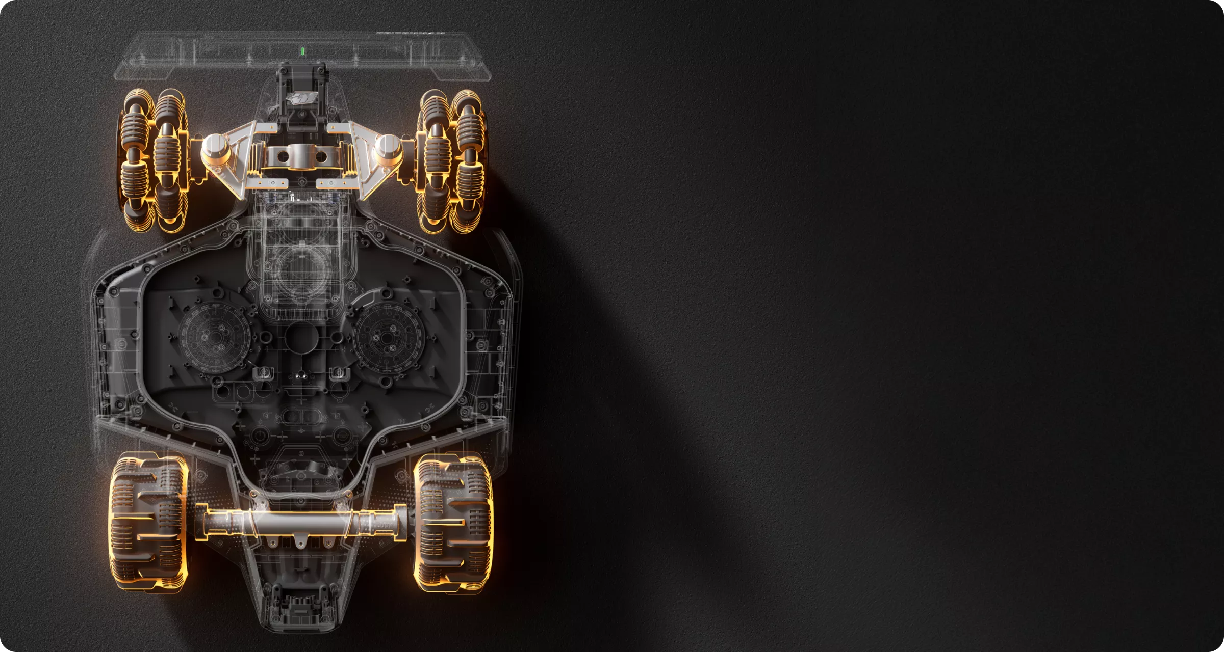 Sistem AWD dedicat roboților de tuns gazon